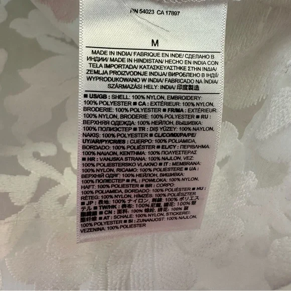 Banana Republic Sheer Mesh Floral Lace Sleeveless Blouse - White - Picture 5 of 7